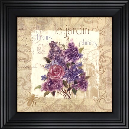 Framed Le Jardin Print