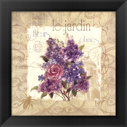 Framed Le Jardin Print