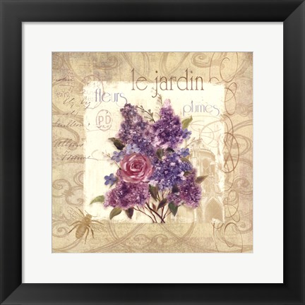 Framed Le Jardin Print