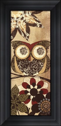 Framed Owls Wisdom I Print