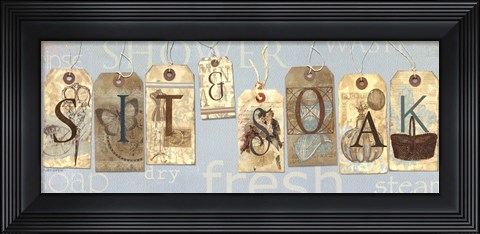 Framed Sit &amp; Soak Print