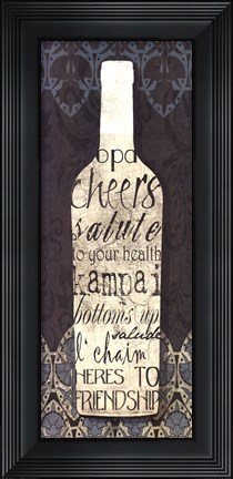 Framed Wine Collection I Print