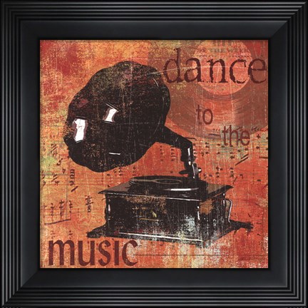 Framed Dance To The Music Print