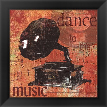 Framed Dance To The Music Print