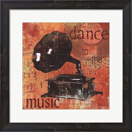 Framed Dance To The Music Print