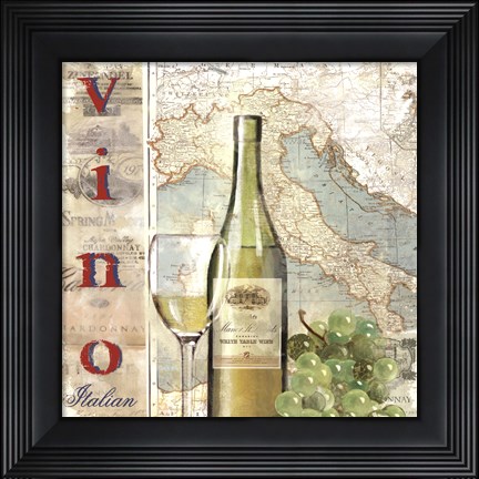 Framed Vino Print