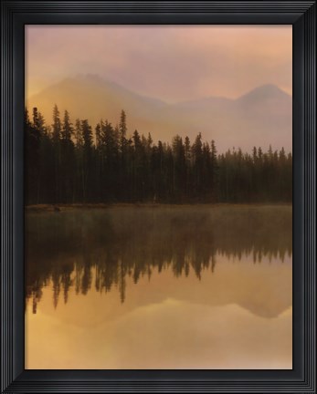 Framed Twilight Reflection I Print
