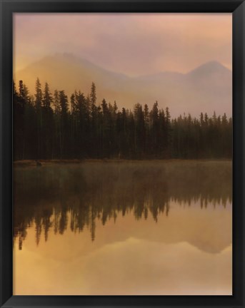 Framed Twilight Reflection I Print