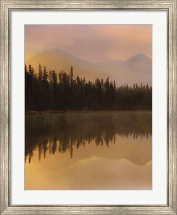 Framed Twilight Reflection I Print