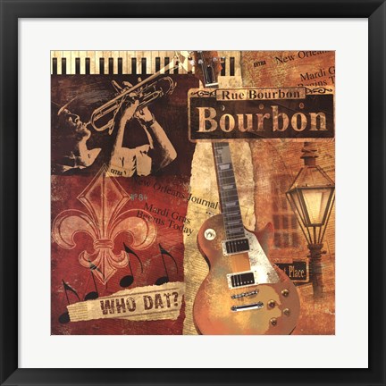 Framed Rue Bourbon Print