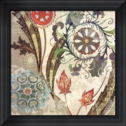 Framed Royal Tapestry I Print