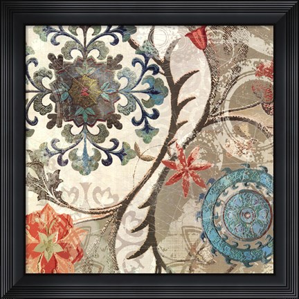 Framed Royal Tapestry II Print