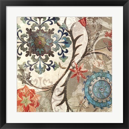 Framed Royal Tapestry II Print
