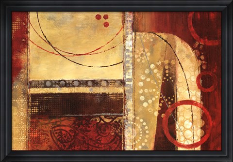 Framed Dance Of Light I Print