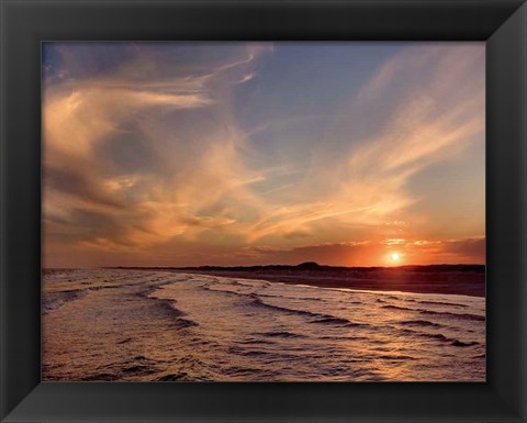 Framed Corpus Christi Sunset Print