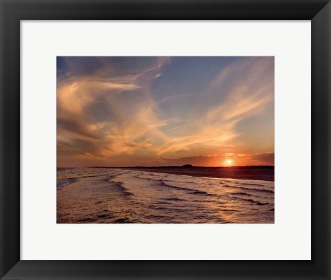 Framed Corpus Christi Sunset Print