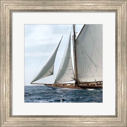 Framed Sailing South B Print