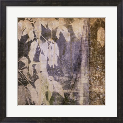 Framed Fluttering Leaves II Print