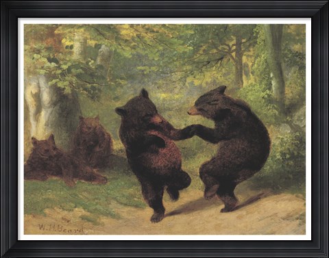 Framed Dancing Bears Print