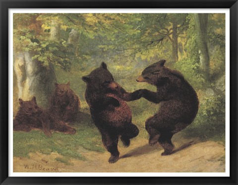 Framed Dancing Bears Print