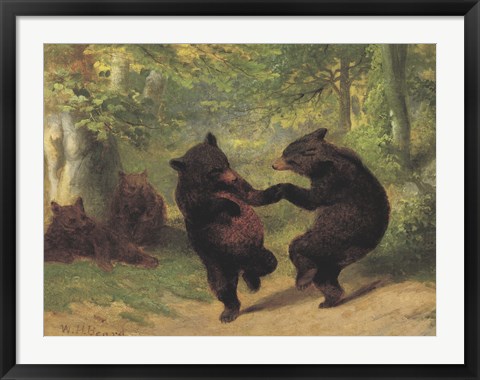 Framed Dancing Bears Print