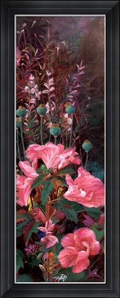Framed Pink Azalea Garden II Print