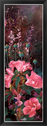 Framed Pink Azalea Garden II Print