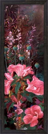 Framed Pink Azalea Garden II Print