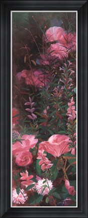 Framed Pink Azalea Garden I Print