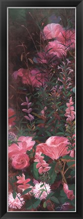 Framed Pink Azalea Garden I Print