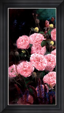 Framed Rose Garden I Print