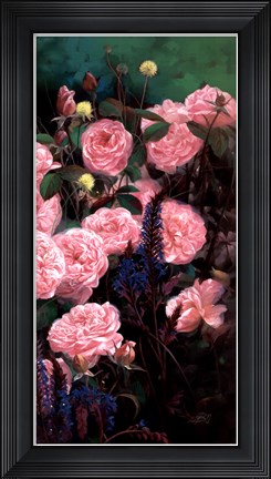 Framed Rose Garden II Print
