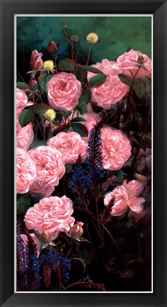 Framed Rose Garden II Print