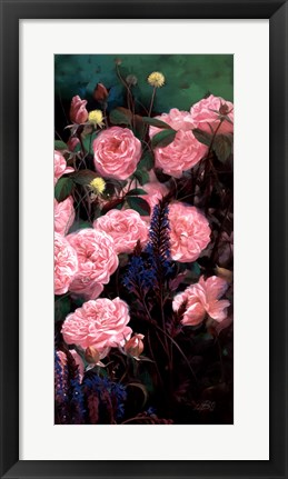 Framed Rose Garden II Print