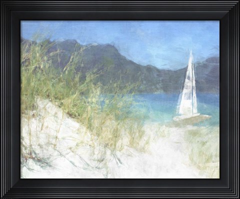 Framed Yacht Waiting Print
