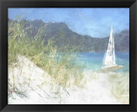 Framed Yacht Waiting Print