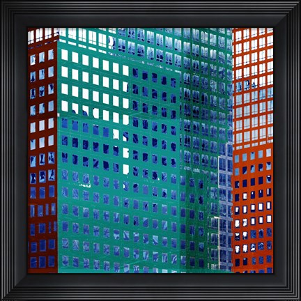 Framed Bright City I Print