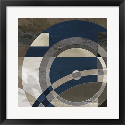 Framed Concentric Squares II Print