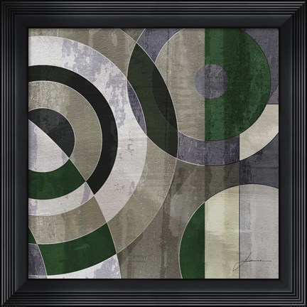 Framed Concentric Squares IV Print