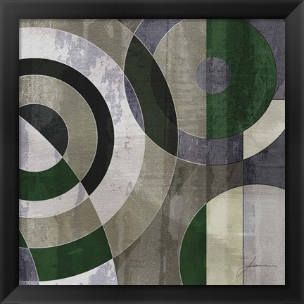 Framed Concentric Squares IV Print