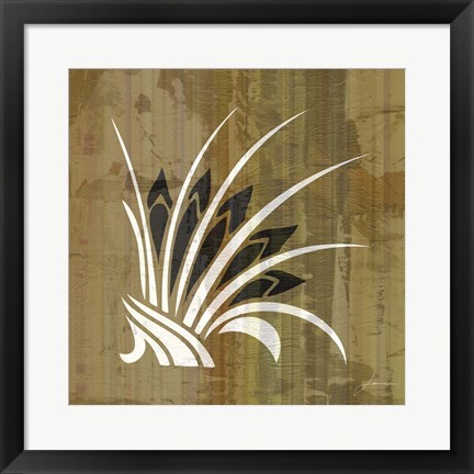 Framed Glyphic Tiles II Print