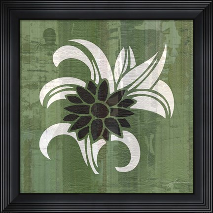 Framed Glyphic Tiles III Print