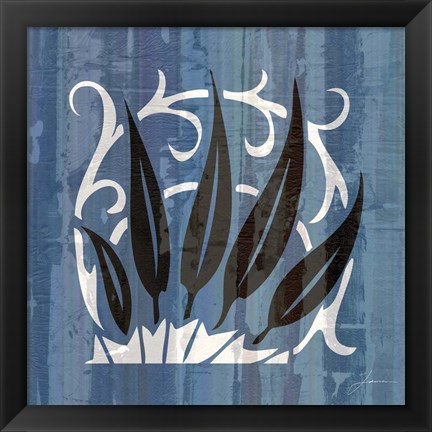 Framed Glyphic Tiles IV Print