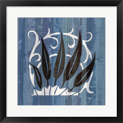 Framed Glyphic Tiles IV Print