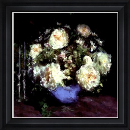 Framed Classic Flowers I Print