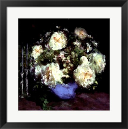 Framed Classic Flowers I Print