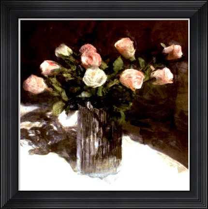 Framed Classic Flowers III Print