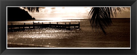 Framed Wooden Jetty Print