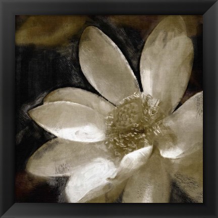 Framed Bronze Lily I Print