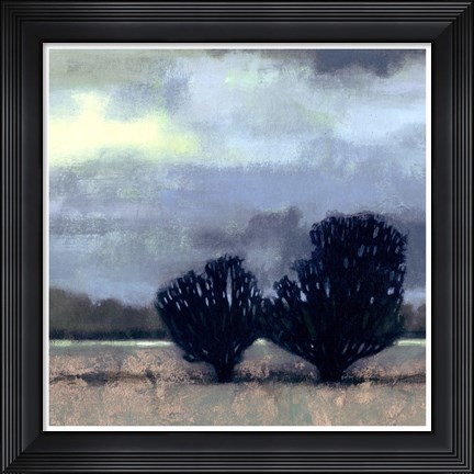 Framed Moonlit Field I Print